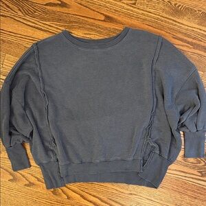 Free People Blue Gray Sweatshirt Size XS
